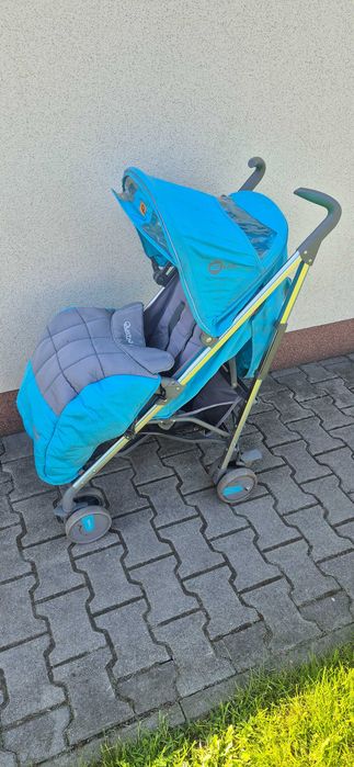 Wózek do dzieci spacerówka parasolka niebieski.