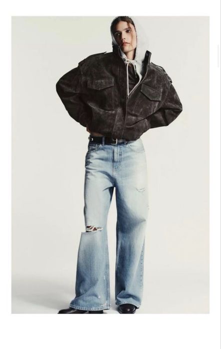 джинси zara wide leg
