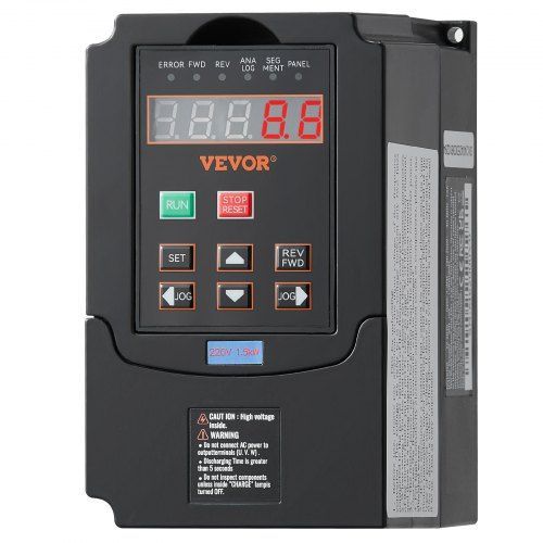 Napęd zmiennej częstotliwości VEVOR VFD 2 km 1 5 kw 7 5 A 220 V 1 lub