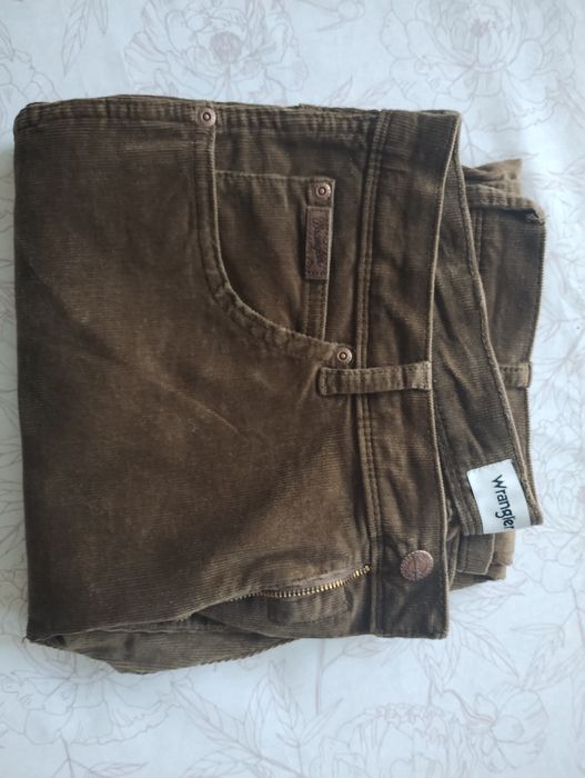 Spodnie męskie sztruks brązowy