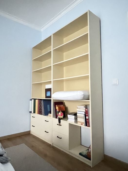 Estante com gavetas (quarto/ escritório/ sala)