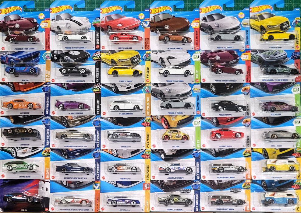 26.04 Хот Вілс Hot Wheels 1:64 США (Форд та Додж) Европа (Ауді та Порше) Японія (Ніссан та Мазда). ТХ TH Zamac Exclusive Silver series
