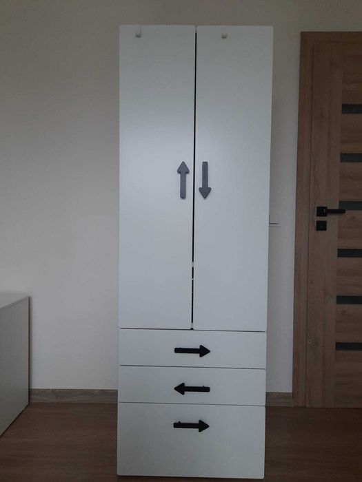 Szafa biała Ikea SMÅSTAD / PLATSA  3 szuflady