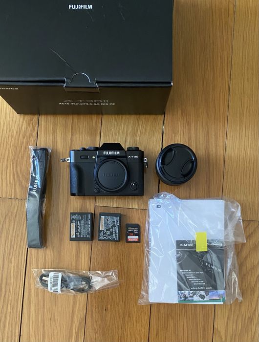 Fujifilm X-T30II + Lente 15-45mm + Bateria extra