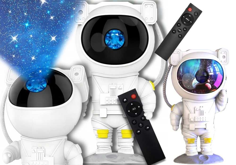 ZESTAW Projektor Astronauta + głośnik i mikrofon KARAOKE do wyboru