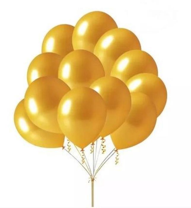 Balon złoty metalik 80szt GoParty oprawa: folia
