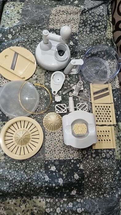 Ручной комбайн блендер миксер измельчитель овощерезка с контейнером