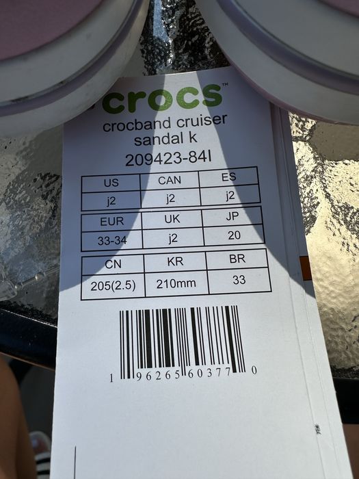 Crocs j2 (33 розмір)