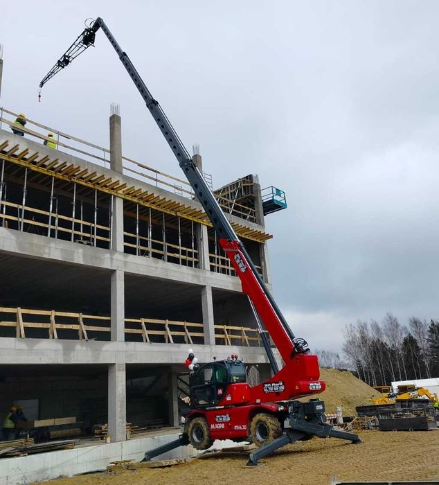 Wynajem Ładowarka teleskopowa merlo roto mrt manitou 6m-37m