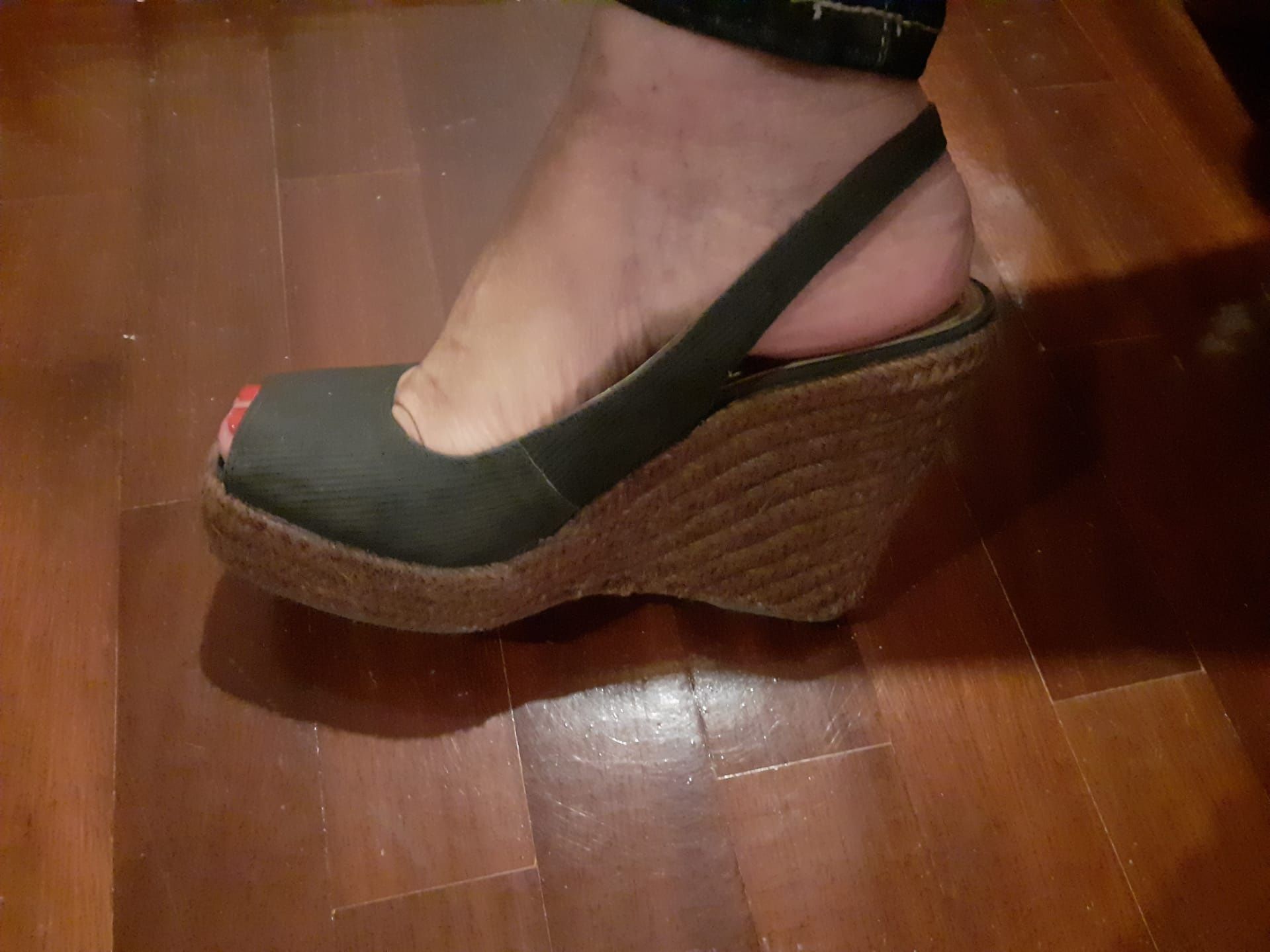 Sapatos com on sale cunha