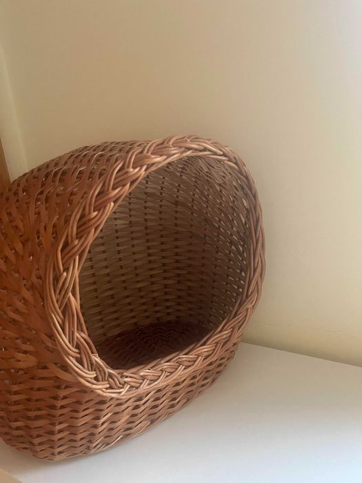 Cesta de Gato em vime