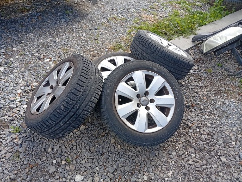 Alufelgi 5x112 r16 Audi VW Skoda Seat + opony 205/55/r16 Passat Superb A4 A6 A3 Golf V Golf VI Leon 2 Volkswagen Touran Altea inne