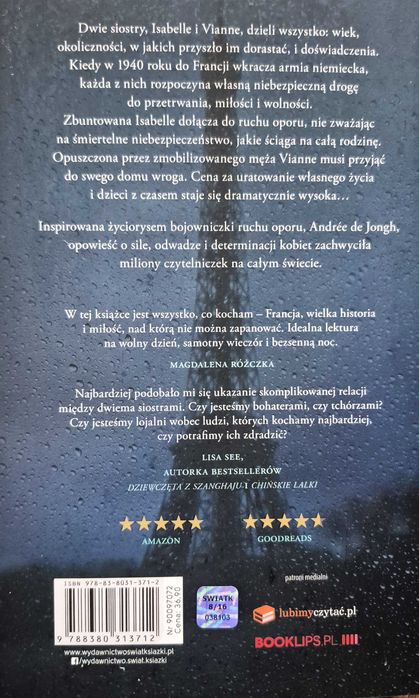 Słowik - Kristin Hannah (Bestseller )