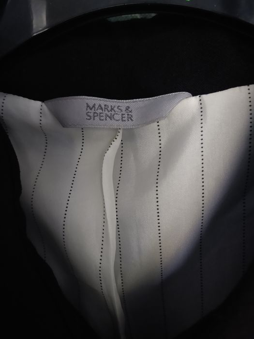 Płaszcz damski klasyczny czarny Marks&Spencer 40