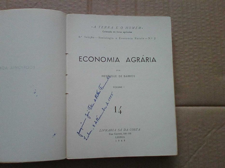 Economia agrária Vol. I