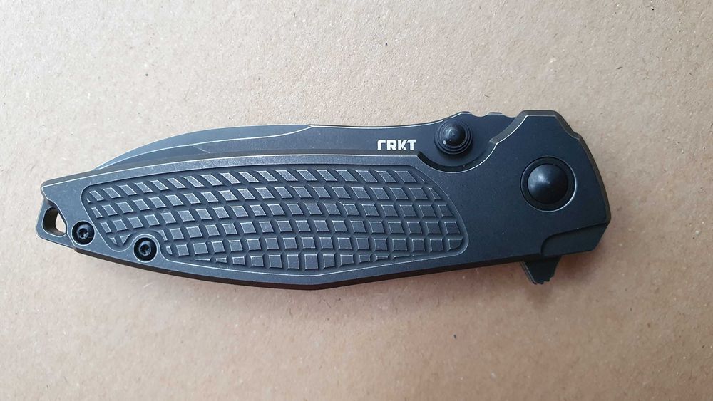 Nóż CRKT Ibis 2561 Black Stonewashed Titanium stal S35VN