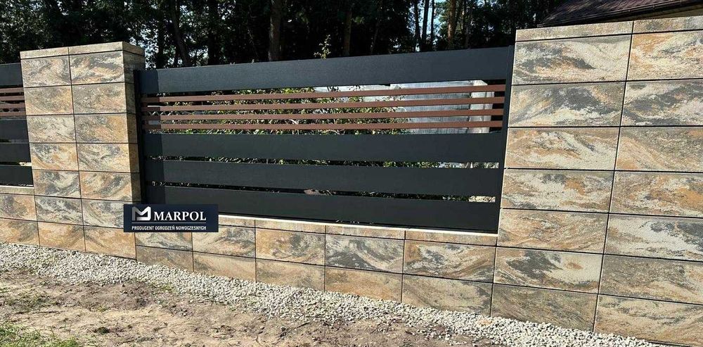 Ogrodzenie nowoczesne,aluminium,stal,brama,furtka,przęsła,balustrada