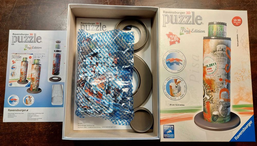 puzzle 3D Ravensburger Pisa Flag Edition