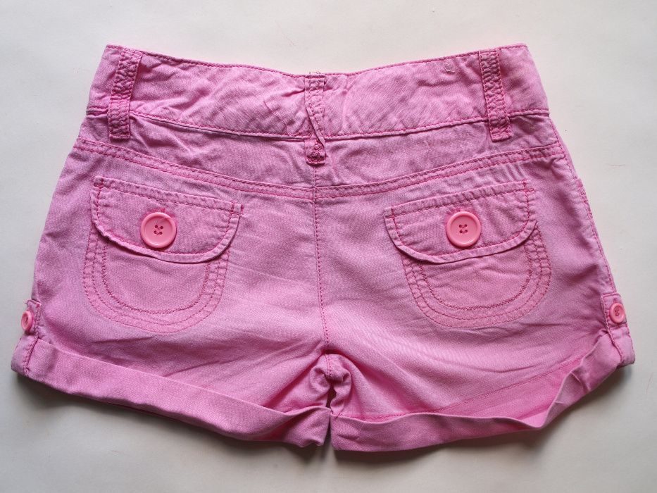 NEXT lniane krótkie spodenki szorty _146 / 152