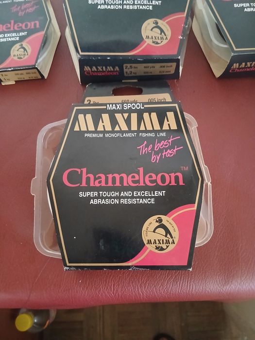 4 caixas de fio de pesca Chamelon 1kg preço para todos