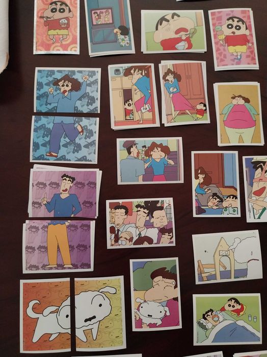 Lote 45 cromos autocolantes Shinchan, Panini, Vintage, edição limitada