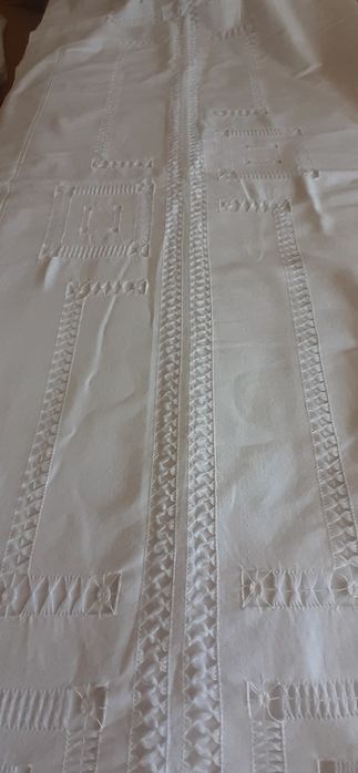 Lindo Lençol Bordados Manuais