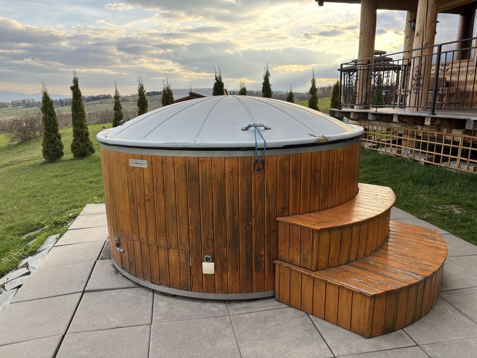 Sauna PANORAMA 6-8 osobowa piec elektryczny harvia , przedsionek LIFE POLSKA