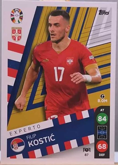 Topps EURO Germany 2024 Trading Carta do  Filip Kostic