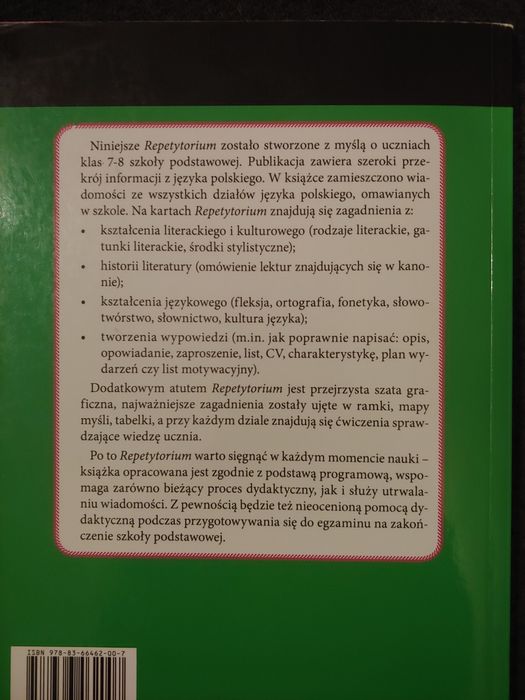 Repetytorium matematyka język polski, egzamin ósmoklasisty