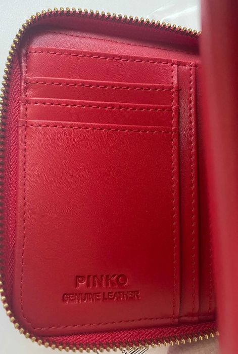 portfel pinko taylor zip around czerwony