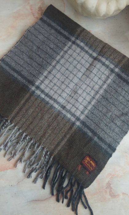 szalik wełniany 100% wełna wool