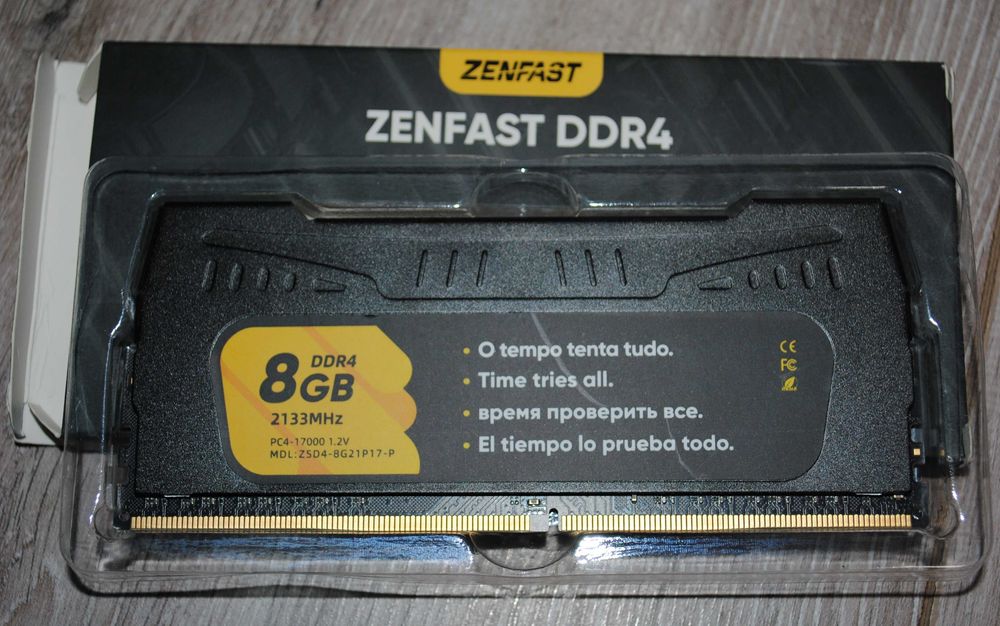 Оперативна пам'ять zenfast  ddr4  2133mhz pc4-17000  zsd4-8g21p17-p .