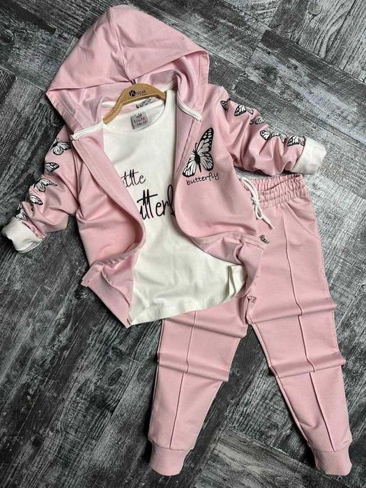 Bawełniany komplet, dres dla dziewczynki 98 - 140