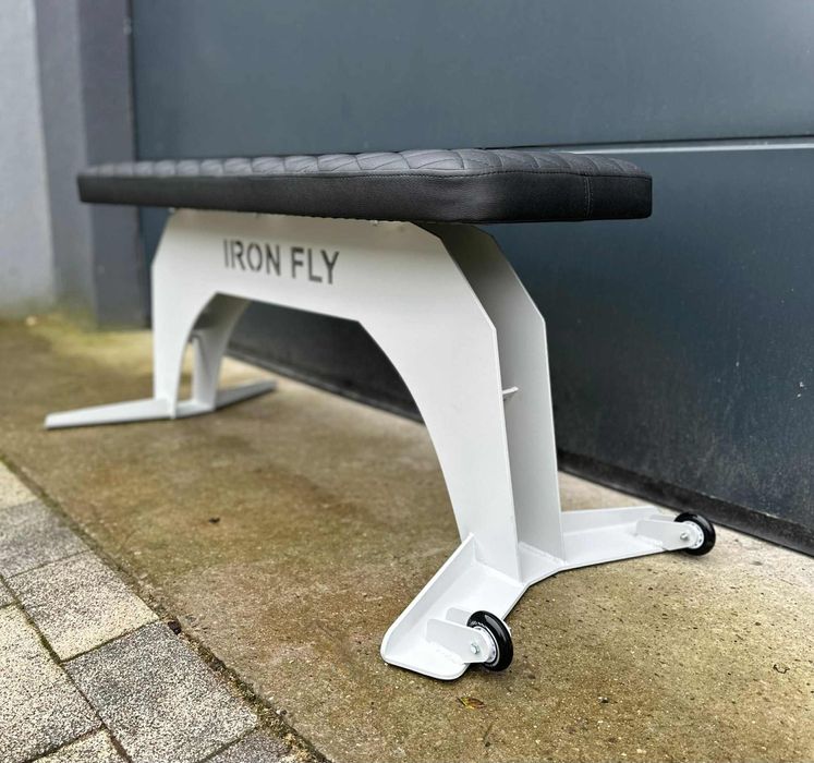 Ławka treningowa prosta -  Polska produkcja, Iron Fly (Pikowana)