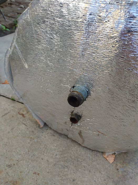 Бойлер з  балону (від опалення)