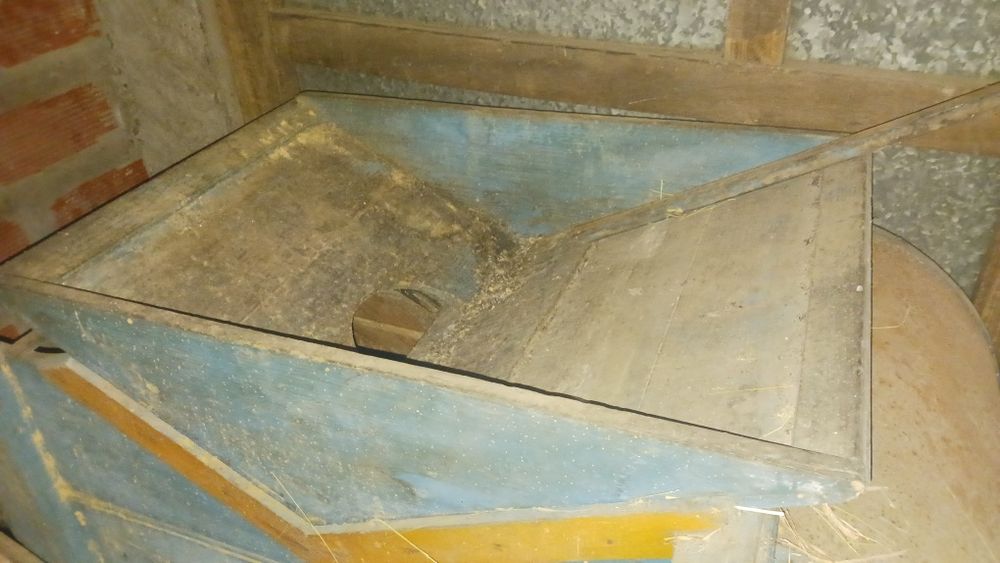 Limpadores de cereais a funcionar