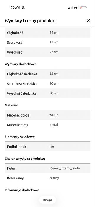 Sprzedam krzesła welurowe