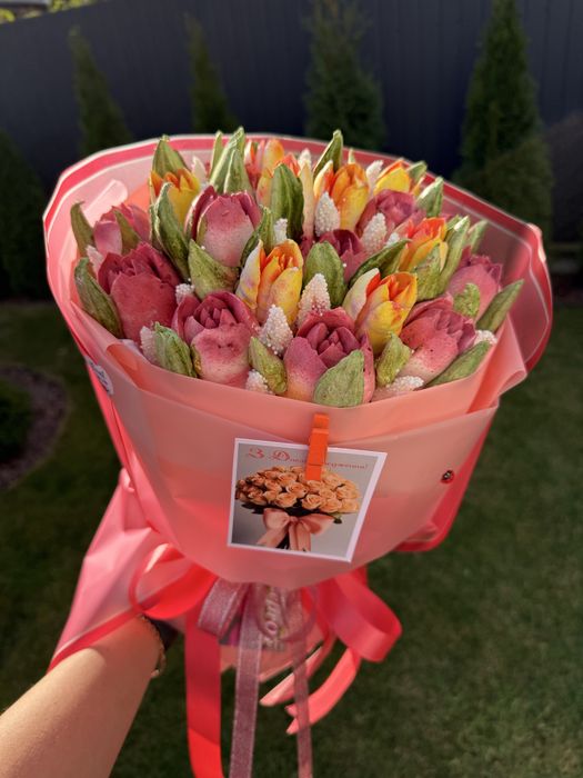 Букети з WОW ефектом.Натуральний зефір,зефірні квіти,букети,коробочки