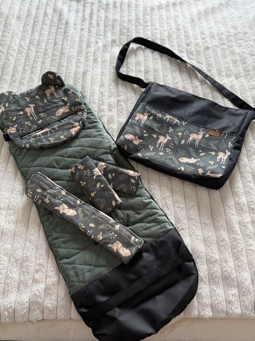 Wkladka do spacerowki komplet torba do wózka