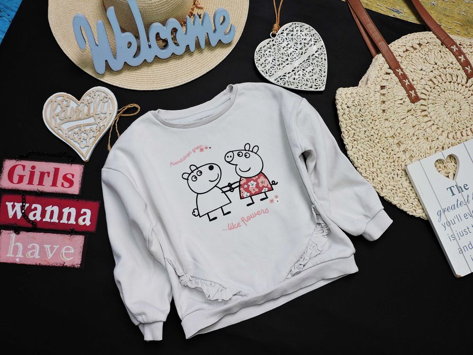 C&A - bajkowa bluza Peppa , falbanki r 116