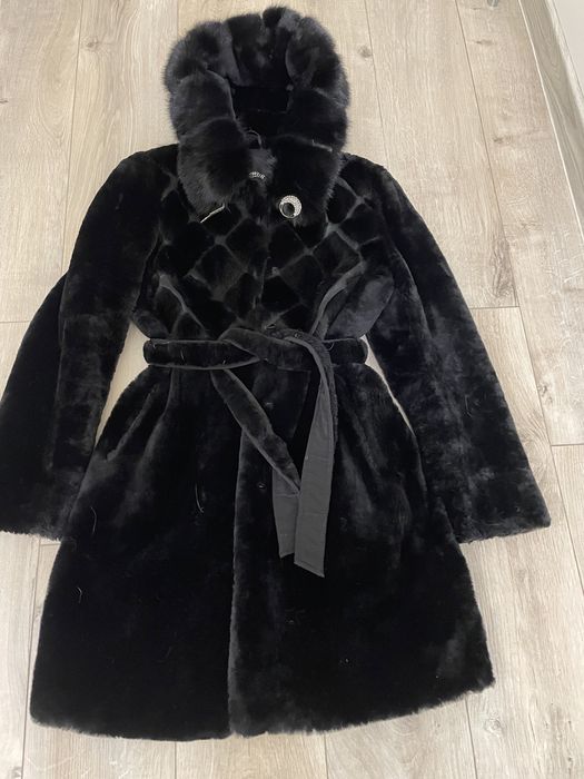 Шуба мутон+норка