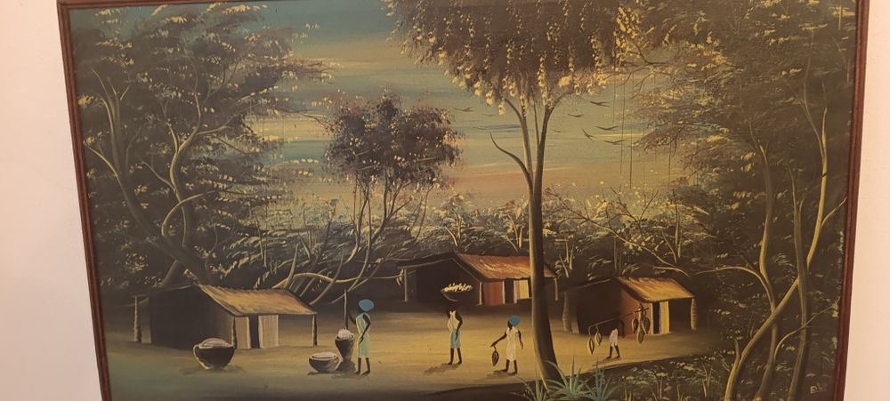 Quadro antigo com pintura
