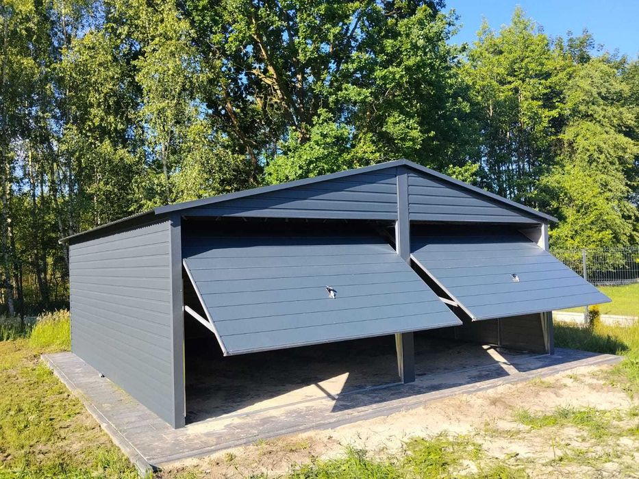 Garaż blaszany 6m x 5m Premium Garaże blaszane 6x5 6x6 8x5 8x6 9x5 9x6 PRODUCENT