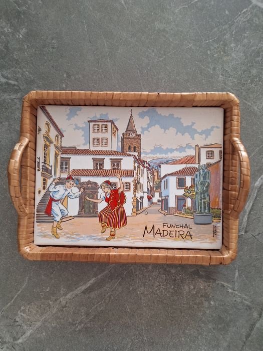 Taca z płytka madeira tacka