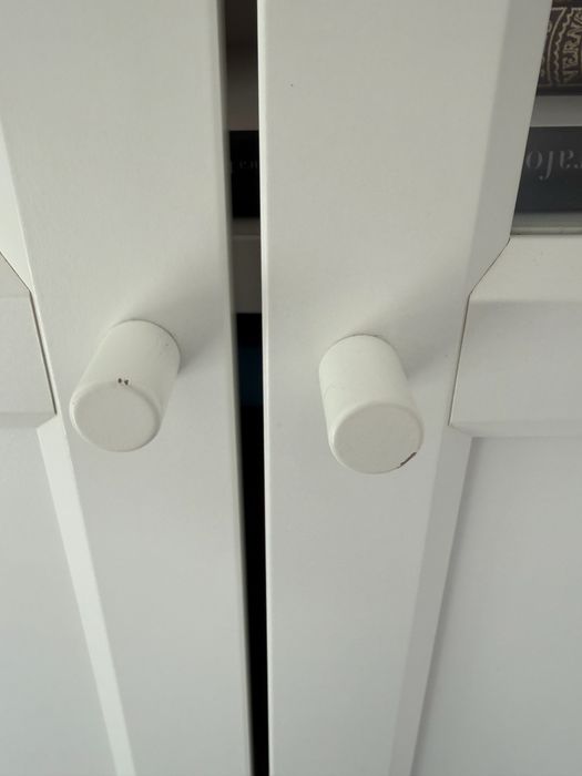 Estante IKEA BILLY/OXBERG branca com portas em vidro – 200 cm
