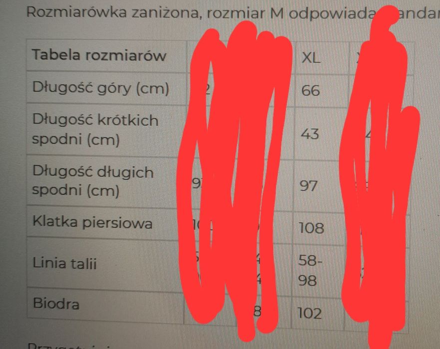 piżama w jamniki