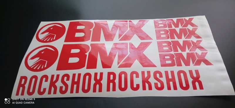 Наклейки на раму велосипеда BMX