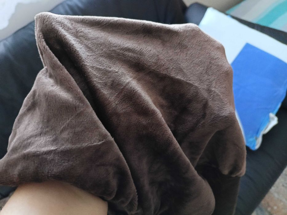 Welurowy pokrowiec Brąz na Kanapę 2  lub 3 osobową