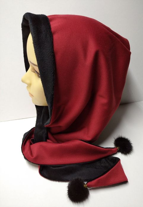 Стильна косынка-капор