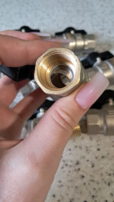 Кран кульовий латунний